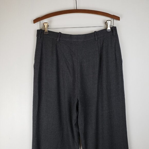 Armani Collezioni Straight Leg Dress Pants Gray Wool Blend Career Womens Size 8 - Picture 4 of 9